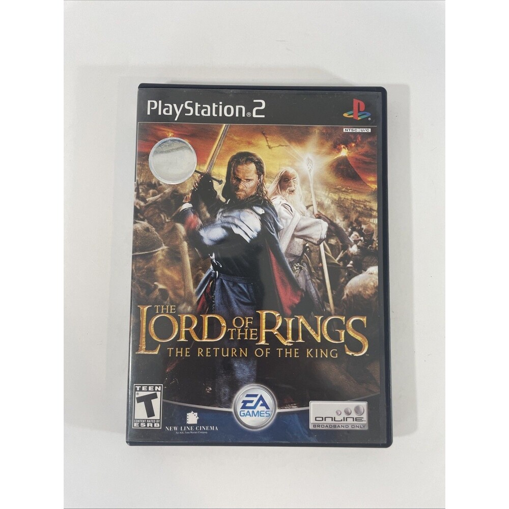 Lord of the Rings Return of the King PS2 PlayStation 2 CIB Black Label Complete